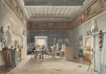 Ein Atelier in der Villa Medici, Rom